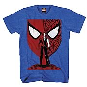 Spider-Man Vector Mask Blue Heather T-Shirt